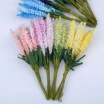 100buc Artificiale Mini Lavanda Spuma Buchet de Flori Pentru o Nunta de Decorare Scrapbooking DIY Cununa de Fals a Crescut de Flori