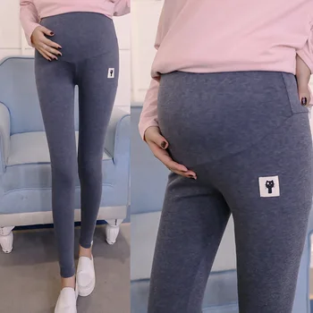 Maternitate Cald Pantaloni Pentru Gravide Femeile Gravide Pantaloni Timpul Sarcinii Haine De Primavara Toamna Abdomen Pantaloni Stretch 9 Puncte Pantaloni