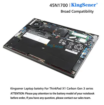 KingSener 00HW003 SB10F46441 45N1700 Baterie Laptop Pentru Lenovo ThinkPad X1 Carbon Gen3 SB10F46441 SB10F46440 15.2 V 50WH