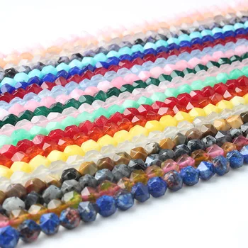 LanLi moda Produse Noi 8mm multicolore Fatetate pietre naturale, margele Vrac se potrivi pentru DIY brățară colier accesorii