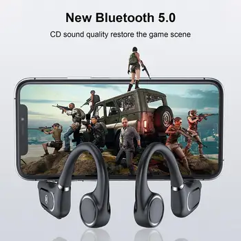 H12 Bluetooth 5.0 Căști fără Fir IP55 Impermeabil Conducție Osoasă Căști Sport în aer liber cu Cască Cu Microfon Handsfree Casti