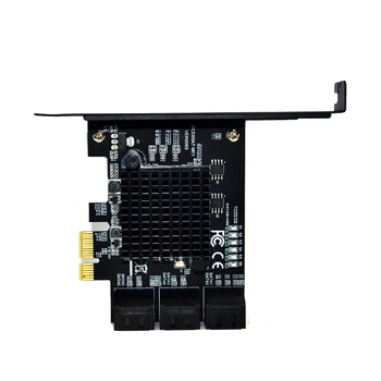 Marvell 88SE9215 cip 6 porturi SATA 3.0 la PCIe Card de expansiune PCI express SATA Adaptor SATA 3 Converter cu radiator pentru HDD