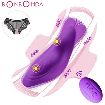 Fluture Portabil Dildo Vibrator pentru Femei fără Fir Control de la Distanță Vibratoare Chilotei Sex Jucării pentru Cuplu Wpmen Sex-Shop