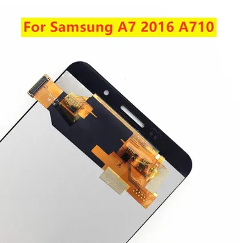 Testate Pentru Samsung A7 2017 A720 A720F Display Pentru Samsung Galaxy A7 2016 A710 Lcd Touch Screen Digitizer Ansamblul Afișajului