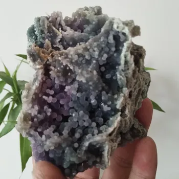 O piatra Naturala, cristale de struguri agat frumos decor acasă piatră en-gros