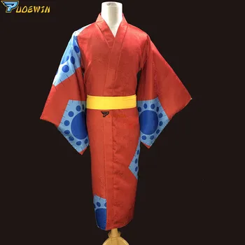 Una Bucata Wano Țară Luffy Kimono Cosplay Costum