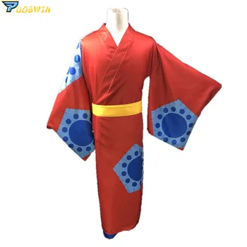 Una Bucata Wano Țară Luffy Kimono Cosplay Costum
