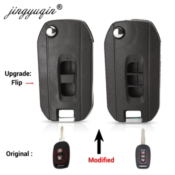 Jingyuqin Nou Upgrade Flip Mașină de Caz-Cheie pentru Chevrolet Captiva 2/3 Butoane Modificat de Pliere Martor Cheie de Acoperire Coajă