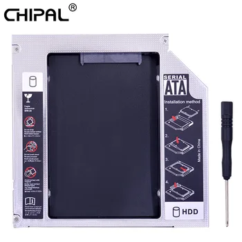 CHIPAL al 2-lea HDD Caddy 12,7 mm PATA de la IDE la SATA 3.0, 2.5