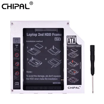 CHIPAL al 2-lea HDD Caddy 12,7 mm PATA de la IDE la SATA 3.0, 2.5