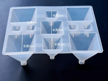 1set Piramida Conuri de Mucegai Silicon 3D UV Rășină Epoxidică Instrumente diferite dimensiuni de 3 stil pentru a alege de Mucegai rășină epoxidică matrite pentru bijuterii