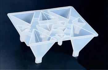 1set Piramida Conuri de Mucegai Silicon 3D UV Rășină Epoxidică Instrumente diferite dimensiuni de 3 stil pentru a alege de Mucegai rășină epoxidică matrite pentru bijuterii