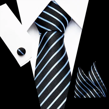 Barbati Cravata 7.5 cm Matase Cravata, Batista, ac de Cravată Cuffink Set de Nunta de Lux Flomal Rochie Accesorii Cadouri Pentru Bărbați