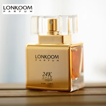 LONKOOM 24K EDP Parfum Pentru Bărbați și Femei, Proba de 10ml Original de Lungă Durată Parfumuri Pulverizator Deodorante