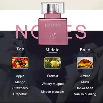 LONKOOM 24K EDP Parfum Pentru Bărbați și Femei, Proba de 10ml Original de Lungă Durată Parfumuri Pulverizator Deodorante