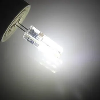 10 buc Bec Led G4 2W 12V/AC220V 3014SMD 24led Silicon Lampă alb Cald/Alb l 360 de Grade Unghi de Lumină LED-uri