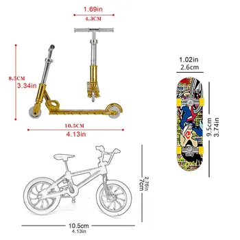 Mini Degetul Skateboarding Grif Scena Biciclete Set Distractiv Placi De Skate Mini Biciclete Jucării Biciclete Pliante Vitalitate Bord Scutere