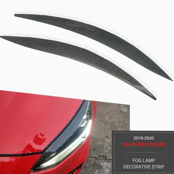 Pentru Ford focus far sprâncene, Pleoape ABS Autocolante Fața Farului Benzi Tapiterie Auto Styling Auto exterioare Accesorii 2019 2020