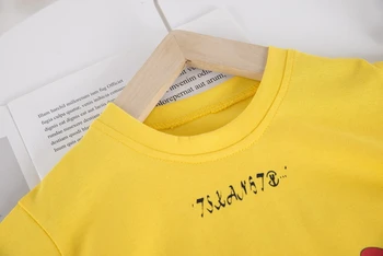 2020 Nou Haine pentru Copii Costume Pentru Băieți Și Fete cu mânecă Scurtă T-shirt, Bluze, pantaloni Scurți 2-bucata de Desene animate Microfon
