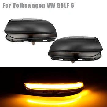 2 buc Pentru Volkswagen VW Golf 6 MK6 GTI R32 08-14 Dinamic Lumina de Semnalizare cu LED Oglinda Laterala Secvențială Indicator de Semnalizare