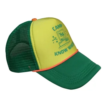 Lucruri Fierbinți 3 Dustin Plasă Pălărie Cosplay Vizor Capac Verde Amuzant În Aer Liber Tabără Stiu De Unde