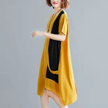 NYFS 2020 Noi de Vara rochie Vintage Vrac rochie Lunga de sex Feminin Vestidos Halat de Moda de Lenjerie de pat din Bumbac pentru Femei rochie