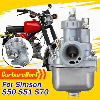 16N1-11 Passend Carburator de Simson S50, S51 S70 16mm Performanță Specifice Carburator Motor Motor cu Carb de Aluminiu Argint