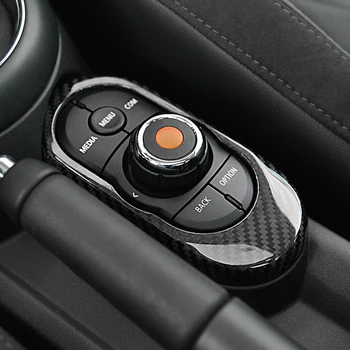 Real Fibra de Carbon panou de control central Trim Personalizate pentru MINI Cooper F55 F56 F57 accesorii de Interior F56