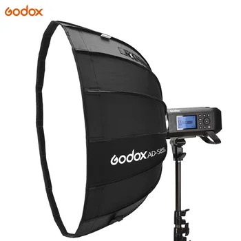 Godox AD-S85S 85cm Argint Adânc Parabolic Softbox cu Grila Fagure Godox Muntele Softbox pentru AD400PRO