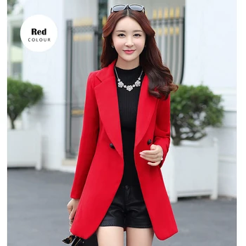 Femeile Amestec de Lână Cald Timp Haina Plus Dimensiune Femei Slim Fit Rever Lână Palton Toamna Iarna Cașmir Îmbrăcăminte coreeană 661G