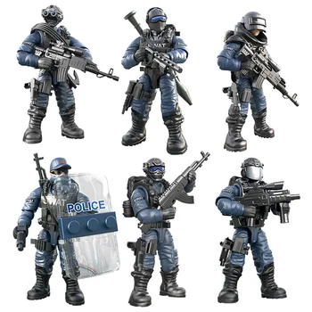 În 2020, Noul Call of Duty Militare blocurile 1:35 SWAT Soldați Cifre Arme militare, Arme de Seturi Model de Păpuși Cărămizi Jucării pentru Băiat