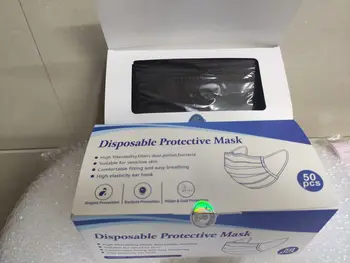 De unică folosință non-țesături masca cu trei straturi de filtrare de protecție de adult praf respirabil melt-blown tesatura masca gura rimel