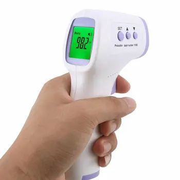Non-Contact cu Infraroșu Termometru Frunte ABS pentru Adulți și Copii cu Display Lcd Digital cu Laser Temperatura Dropshipping