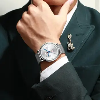RECOMPENSA Ceas Sport Barbati de Afaceri de Lux Mens Ceasuri de Brand de Top Cuarț Ceasuri de mana Curea din Otel relojes hombre 2020 modernos Cadou