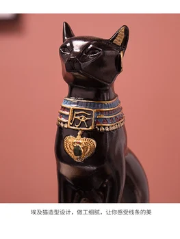 Suport de lumanare Decor Acasă Potrivire Cupa Lumânare pisica Egiptean candelabre decorativos de velas Clasic Egiptul Antic Polyresin