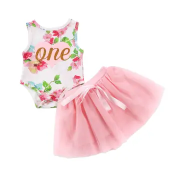 Xmas Copil Nou-Născut Fete Printesa Floral Romper Tul Rochie De Balet Costume Set Cadou De Îmbrăcăminte Pentru Copii