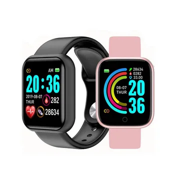 Y68 D20 Ceas Inteligent Impermeabil Bluetooth Tensiunii Arteriale Fitness Tracker Monitor de Ritm Cardiac Pentru Smartwatch Apple IOS Android