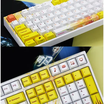 Gu Jian Qi Tan San & Varmilo Tastatură Mecanică Cu Fir Cherry Axa E-Sport Joc Tastatură Mecanică