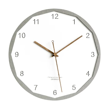 Nordic Ceas de Perete din Lemn Alb Digitale Moderne de Perete, Ceasuri Decor Acasă Silent Secret Ascunde Ceasuri Orologio Da Parete Cadou SC377