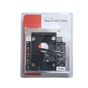 2 12.7 mm SATA Hard Disk HDD SSD Caddy adaptor Pentru Asus K42DY K42JA K42JC K42JP K42JR K43SD K52J(Cadou unitate Optica bezel )