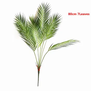 125 CM11 frunze Artificiale Ramuri de Palmier din Plastic Verde Monstera Plante Birou, Balcon Cameră de zi Accesorii pentru Decor