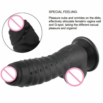 Realist Vibrator Mare Ventuza Moale Anal Plug Jucării Sexuale În Condiții De Siguranță Material Moale Vaginală G-Spot Cu Ventuza Pentru Hands-Free Play