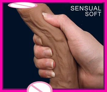 Super-mare dildo cu ventuza Realist Moale Slicone Penis Artificial sex Masculin Penisului Penis Masturbator Adult Jucarii Sexuale pentru femei