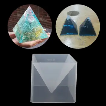 Super Piramida Silicon Mucegai Rasina De Artizanat Bijuterii De Cristal Mucegai, Cu Rama Din Plastic