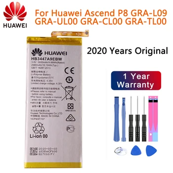 Huawei P8 Original Inlocuire Baterie 2600mAh HB3447A9EBW Acumulator pentru Huawei Ascend P8 GRA-L09/UL00/CL00/TL00/TL10/UL10 Baterie