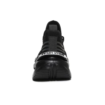 Respirabil Barbati Pantofi Casual Aer Ochiurilor De Plasă De Lumina Adidași Bărbați Fund Gros Rezistent La Șocuri Pantofi De Moda Luminos De Mers Pe Jos De Încălțăminte De Dimensiuni Mari