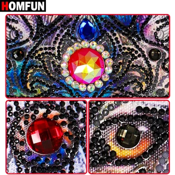 HOMFUN 5D Speciale în Formă de Diamant Broderie Animal Lup cadou Pietre DIY Diamant Pictura cruciulițe Decor Cadou 36x46cm