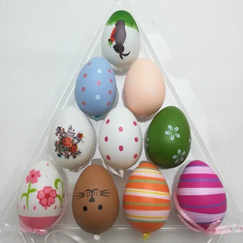 12pcs Ou de Paște Chic Elegante Decorative de Paști Ouă Colorate de Paște Ouă Agățat