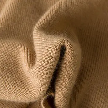 LHZSYY Toamna Iarna V-Neck Doamnelor Nou pur Cașmir Pulover Moda Neregulate pulovere de Culoare Solidă Pulovere Slit Scurt secțiune