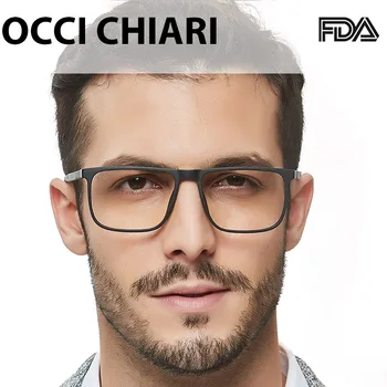 OCCI CHIARI TR90 Bărbați Lumină Albastră baza de Prescriptie medicala Ochelari Vintage Miopie ochelari Optici pentru rame de Ochelari Oculos Dimensiuni Mici OC7100